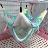 Warm Plush Hamster Hammock Small Animal Double-layer Thicken Sleeping Bag Nest Pets Rat Squirrel Hanging Cage House 2