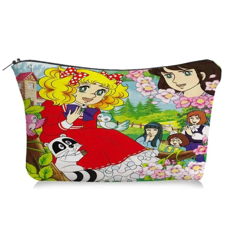 Candy Candy Doll Make-up-Tasche für Frauen, Reise-Kosmetik-Organizer, niedliche Cartoon-Mädchen-Aufbewahrung, Kulturbeutel