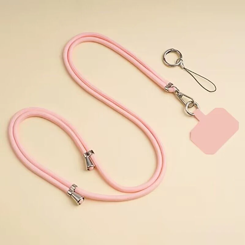 Universal Crossbody Phone Lanyard with Adjustable Necklace Strap and Anti-Loss Clip