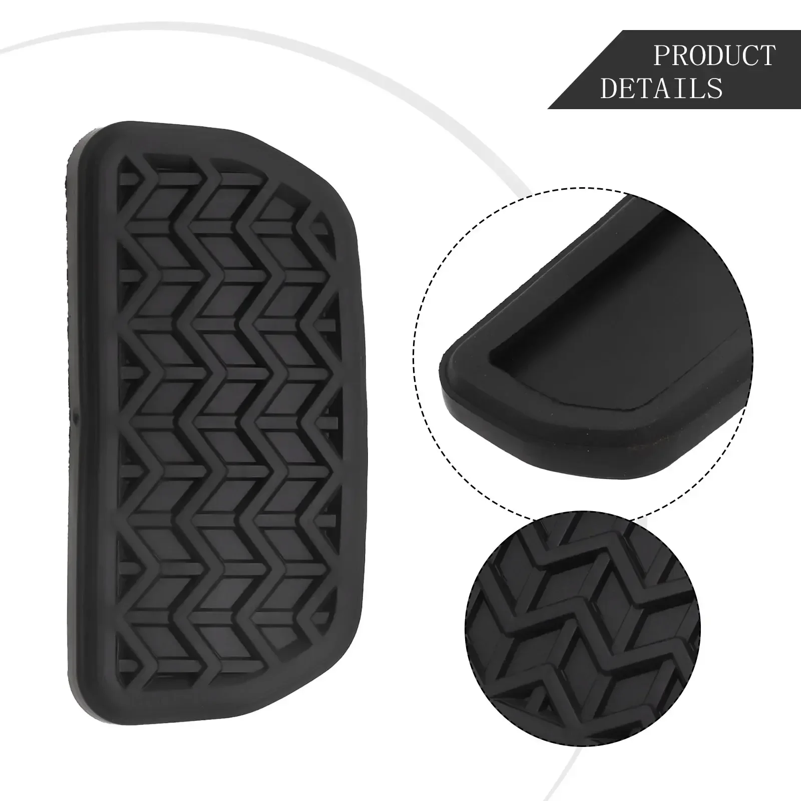 Brake Pedal Pad Replacement Wear-resistant 4712152010 Anti-corrosion Black For Toyota Pedal Pad Convenient New