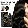 100ml Black Hair Dye Shampoo Natural Rapid Scalding and Dyeing Repair Hair Roots Repairing Improve Gray Hair Brown Black Shampoo 1