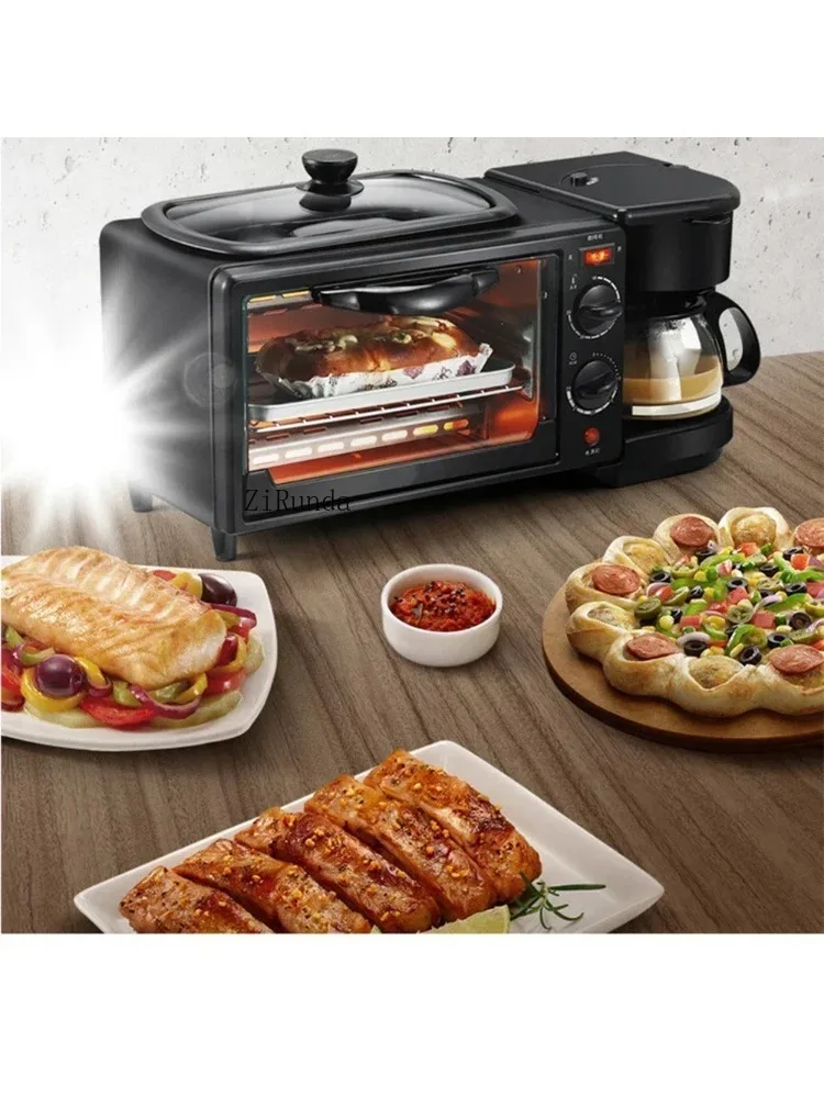 3 in 1 breakfast machine, bread toaster, electric kitchen oven, kitchen appliances 4
