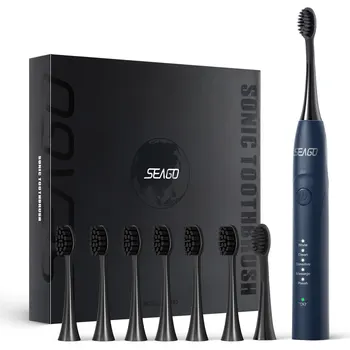 Seago 소닉 전동 칫솔, 마그네틱 코어, 구강 관리, 스마트 성인 타이머 브러시, 방수 브러시, SG540, 2 엔진