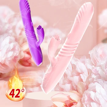 Heating Telescopic Dildo Vibrator for Women Clit Stimulator Sex Machine Toy Adult Erotic Goods Female Vagina Masturbator Tool 5