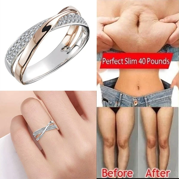 Slimming Ring Lose Weight Loss Keep Fit Fat Burning Magnetic Therapy  Healthcare | eBay