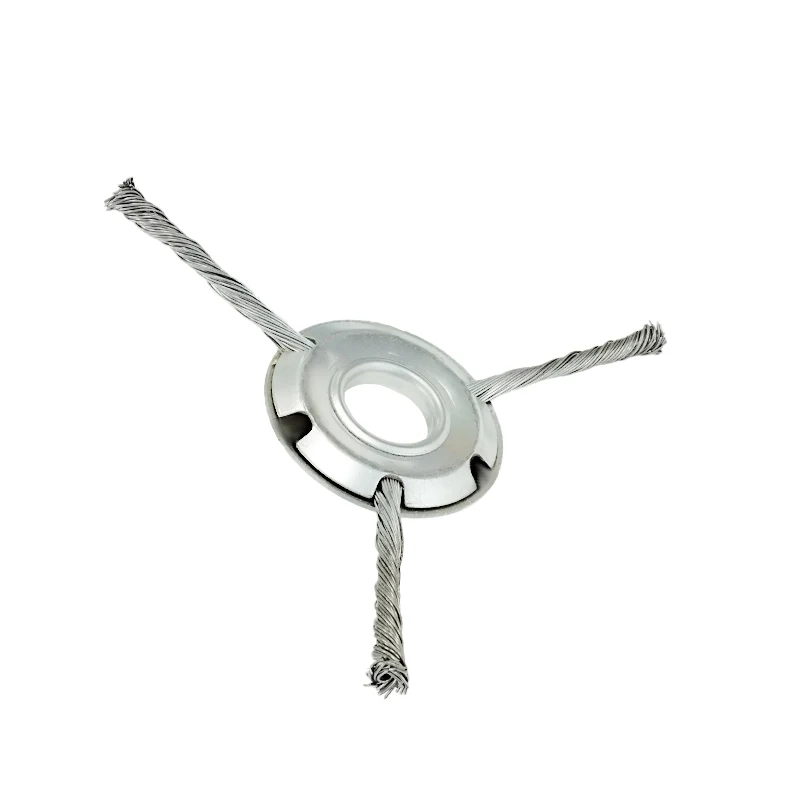 grass trimmer head grass trimmer brush cutter accessories LUSQI Steel Wire Grass Trimmer Head 6/8/9inch Reinforced Universal Weed Brush Fit Straight Shaft Brushcutter Removal Moss Rust