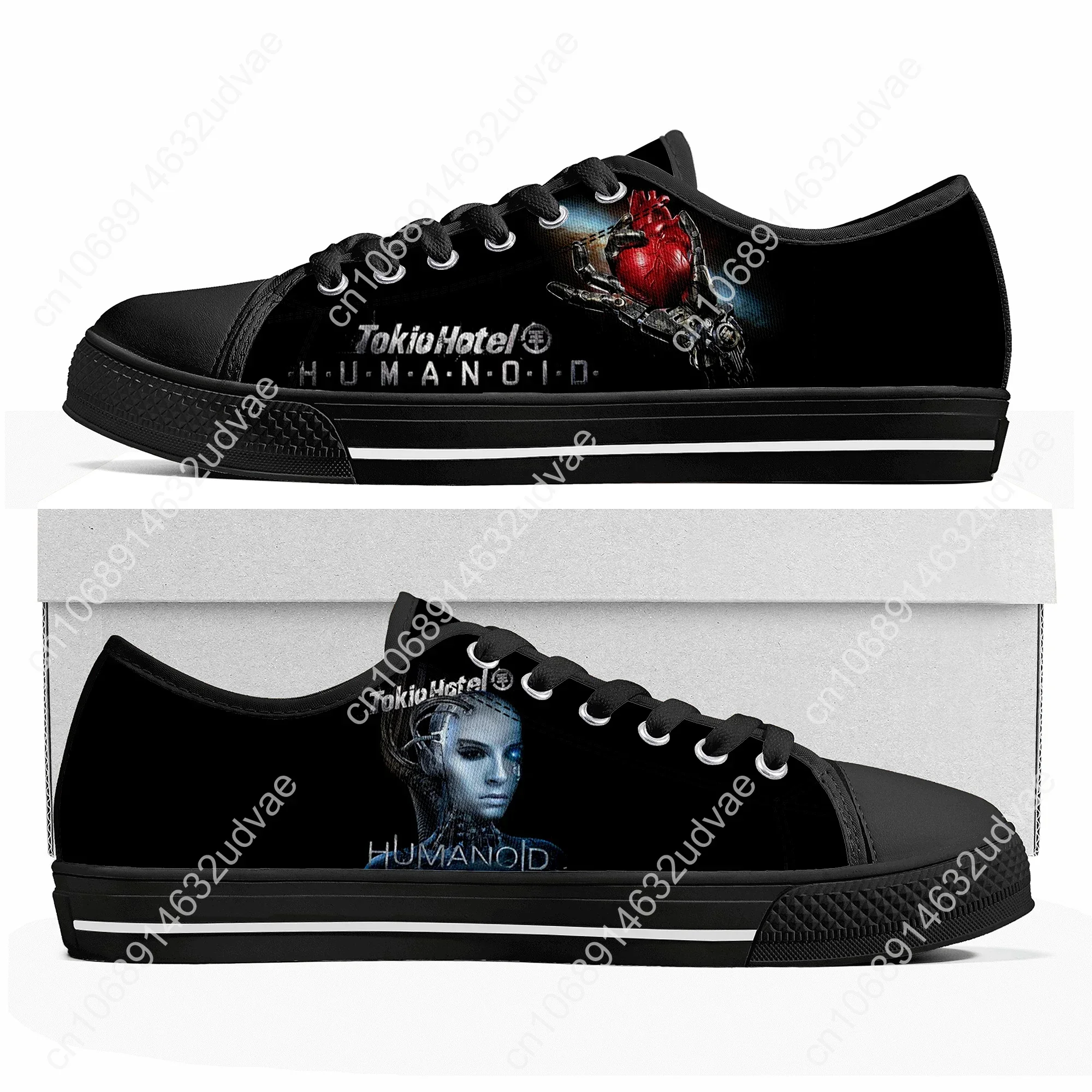 Germany Rock Band Tokio Hotel Low Top Sneakers Men Women Teenager High Quality Shoes Canvas Sneaker Couple Made shoe