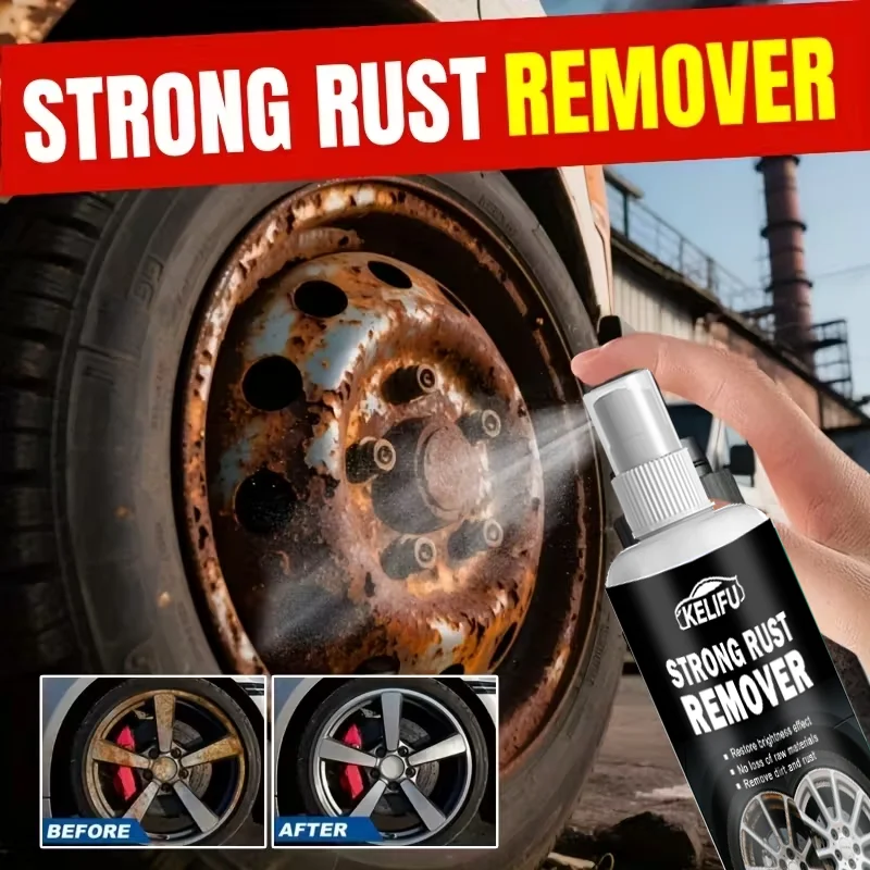 Rust Remover Spray Multi-Surface Fast-Acting Formula for Cars Kitchens Bathrooms Gardens Furniture No Residue