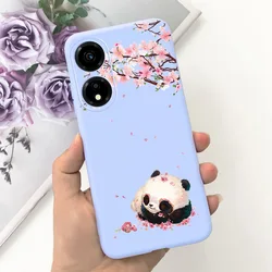 Cute Candy Color Soft Silicone Slim Phone Cover for Honor X5 (Pink Green)