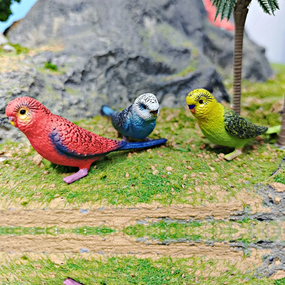 HOMNIVE Figurine Di Uccelli, 23 Pezzi Realistico Aquila Pappagallo