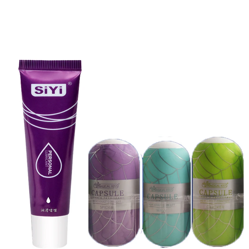 Male Masturbator Male Masturbator Cup Male Masturbation Aid Vaginal Egg with Lube Mini Masturbator Cup Real Particle Stimulation Portable Stimulator Massager Penis Trainer