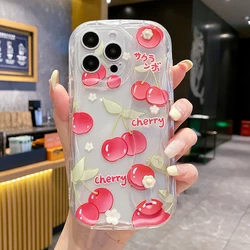Strawberry Design Wrist Strap Phone Holder Case for Redmi Note 11 or 11s (WNY84T)
