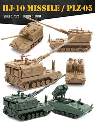 ViiKONDO Toy Tank Army Truck Military Vehicle Model Kit 1/72 Chinese Anti-Tank Missile HJ-10 vs Self-Propelled PLZ-05 Boy Gift