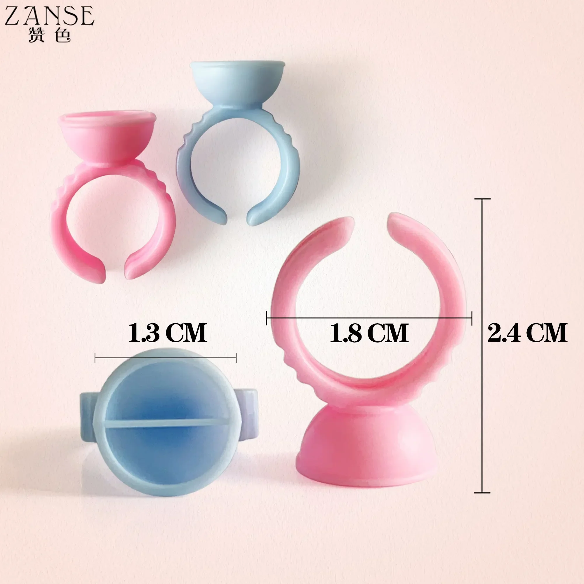 100Pcs Eyelash Glue Fan Cup Rings Wholesale Glue Holder Container Tattoo Pigment Eyelash Extension Tools Lash Supplies