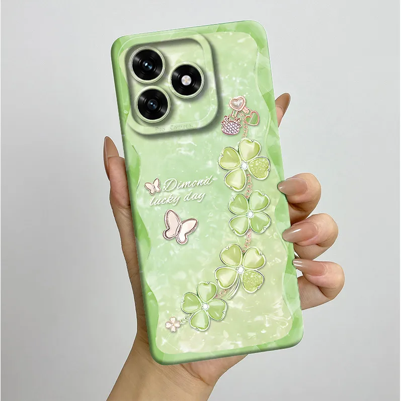 Aesthetic Butterfly Flower Liquid Silicone Shockproof Phone Case