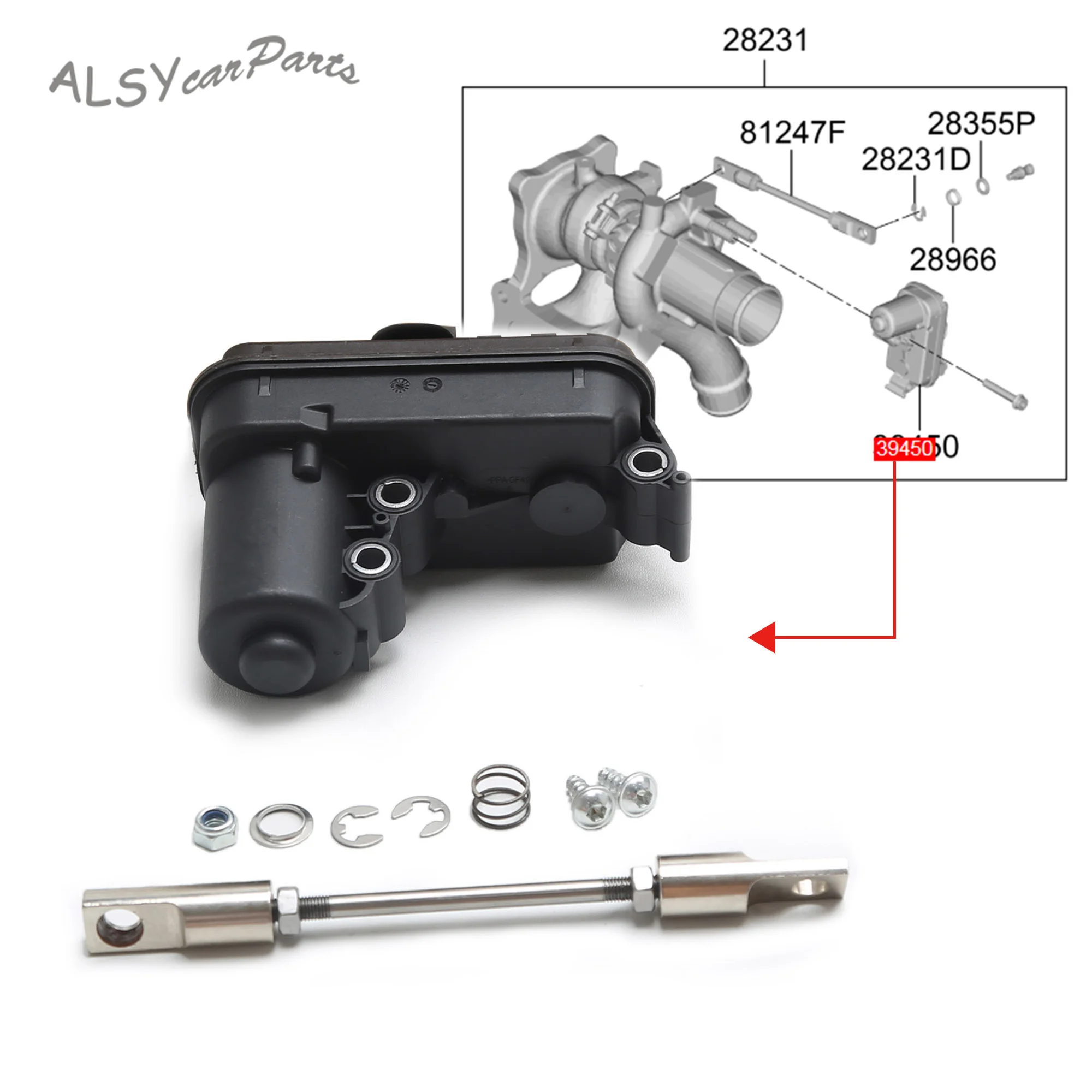 1.4T Car Engine Electric Actuator Servo Motor 3949903AA0 For Hyundai RANGE 39499-03AA0 6NW011132-14