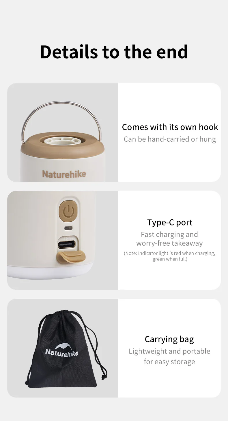 Natureh Mini Portable Electric Inflatable Pump Outdoor Camping