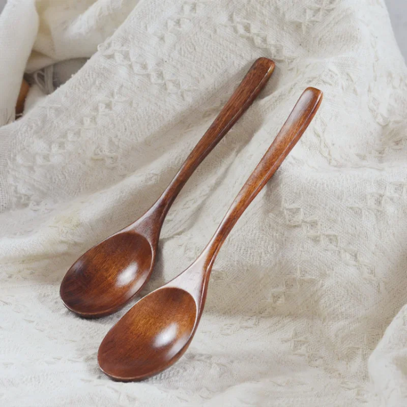 Wooden Spoon Bamboo Kitchen Cooking Utensil Tool Soup Teaspoon Catering For Wooden Spoon