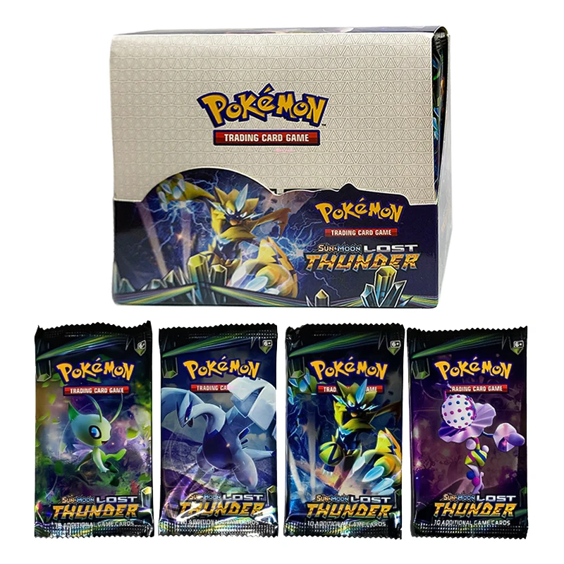 360-324Pcs Pokemon Cards Box TCG Sun Moon Evolutions Pokemon Booster Shinny Card