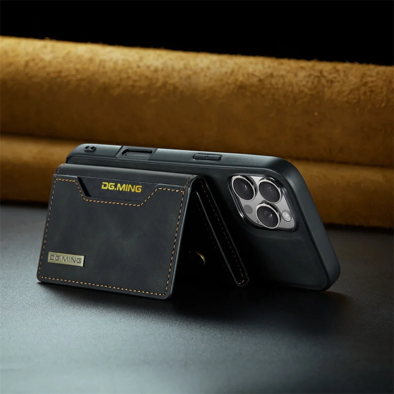 Luxuriöse Magnetische Leder-Brieftaschenhülle für iPhone 18 17 Pro Max 11 12 13 14 15 16 iPhone18 Magnet-Ständer Geld- und Kartenhalter Cover – Detail 16