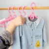 5 Pcs Pack Hangers Plastic Hanger Wide Shoulder Slots Retractable Hangers Lightweight and Durable Space-saving Hangers 5