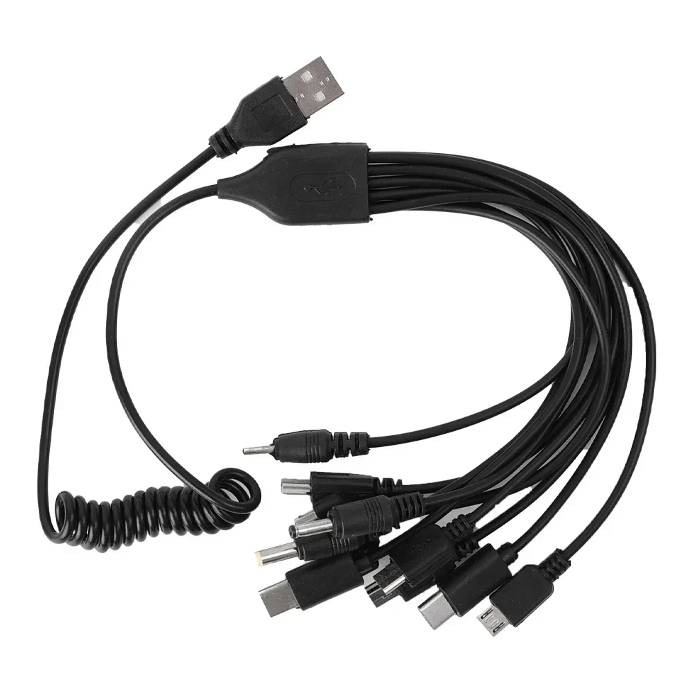 AT Universal 10 in 1 USB Multi caricatore Design retrattile cavo di ricarica cavo telefonico per vari cavi di ricarica per cellulari  7