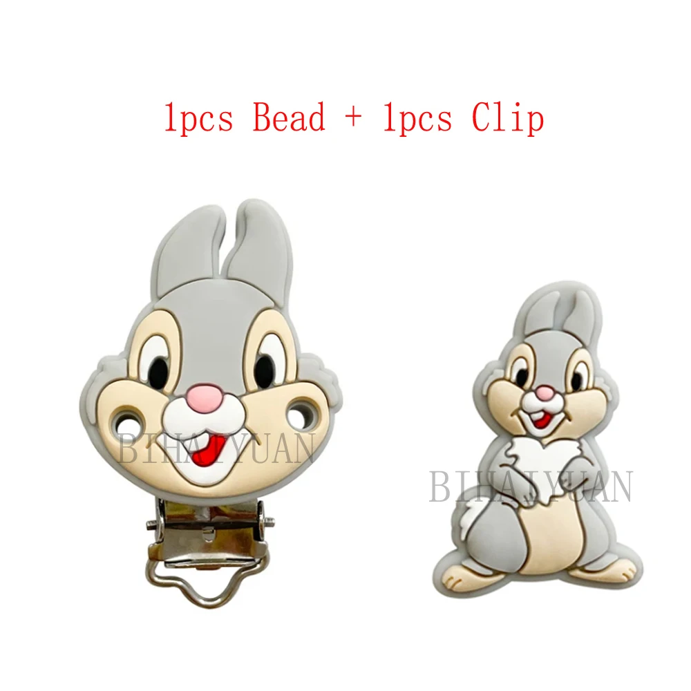 2pcs סט אחד מתגעגע מיני unnie העכבר mbi mie חתול סיליקון קמצוץ קליפ טוחנת חרוז