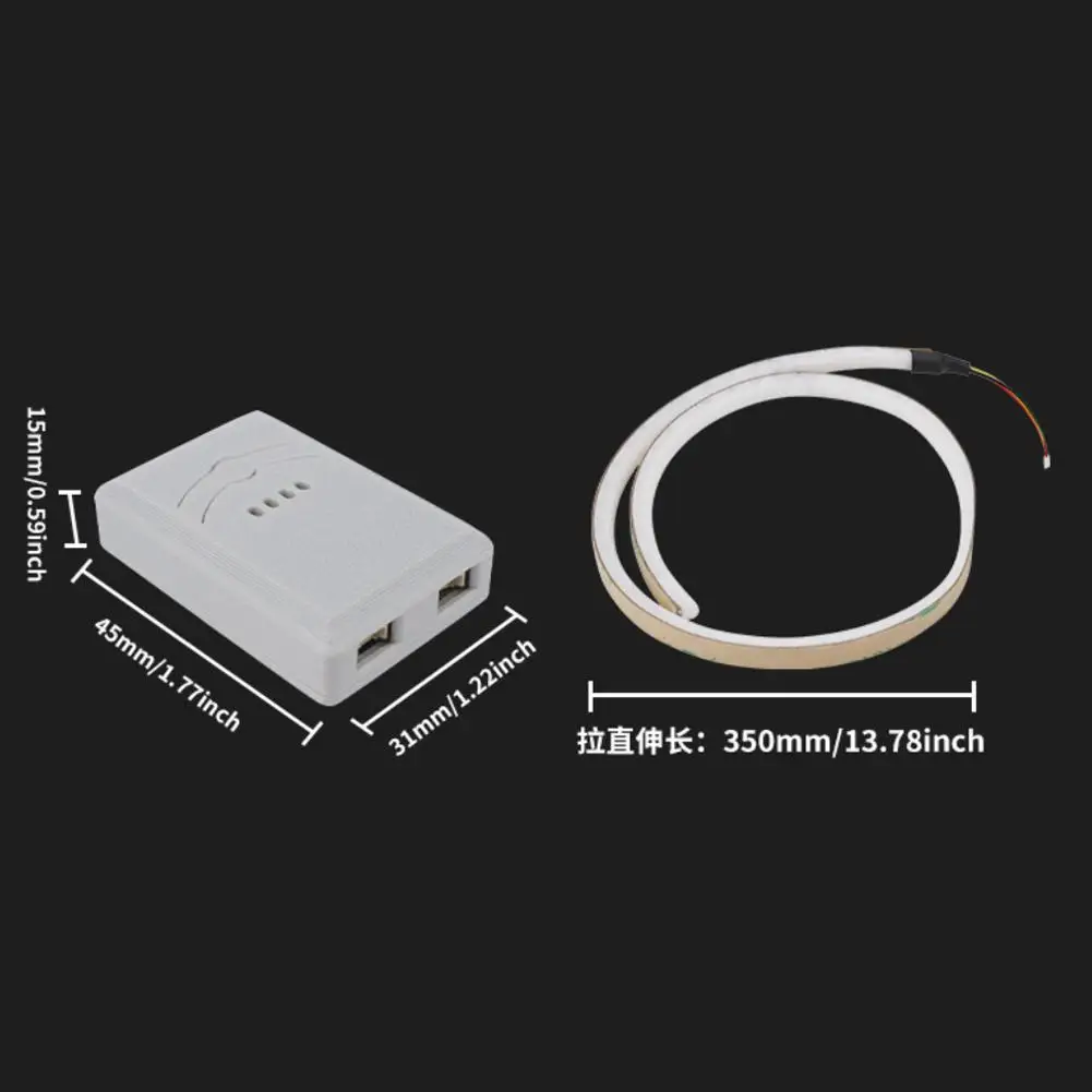 Bande lumineuse LED pour drone, silicone, étanche, 9 modes, bouton ou Bluetooth