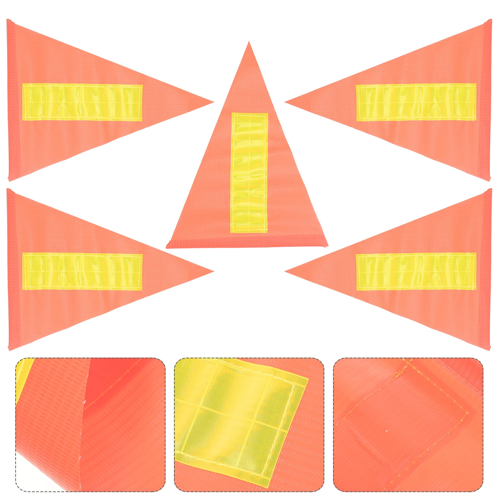 

Red Flag Reflective Warning Triangle Flag Children Bicycles Flags Kids Bikes For Cycling Safety Outdoor Signs Supplies