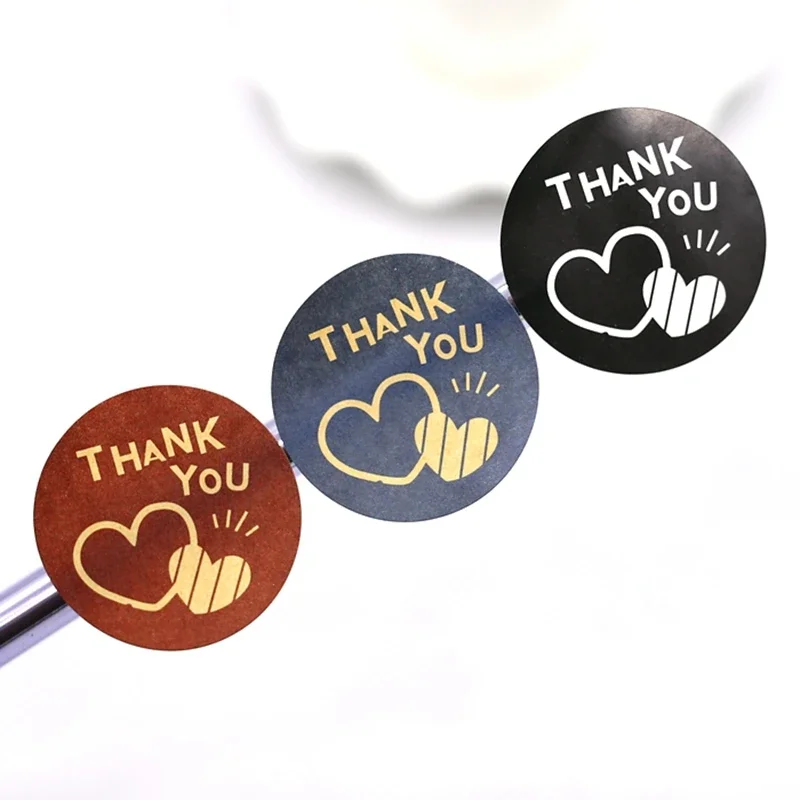 

Brown Blue Black circle thank you labels sticker,Gift Paper Labels Stickers,Decoration Labels Seal Stickers 120pcs/lot