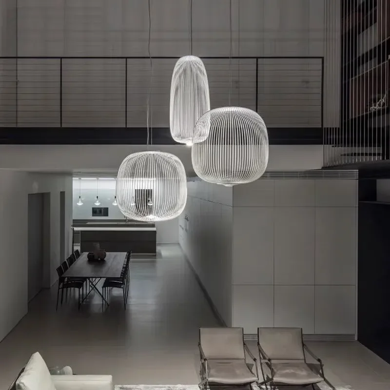 

Modern Chandelier Remote Industrial Pendant Italian Designer Hanging Office Indoor Lamp Indoor Luminaria Restaurant Decorations