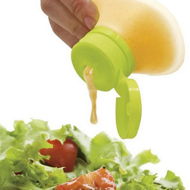 Mini Sauce Bottle Portable Silicone Mini Salad Dressing Squeeze Bottle For Kitchen Cooking Tools Travel Storage Jar Oil