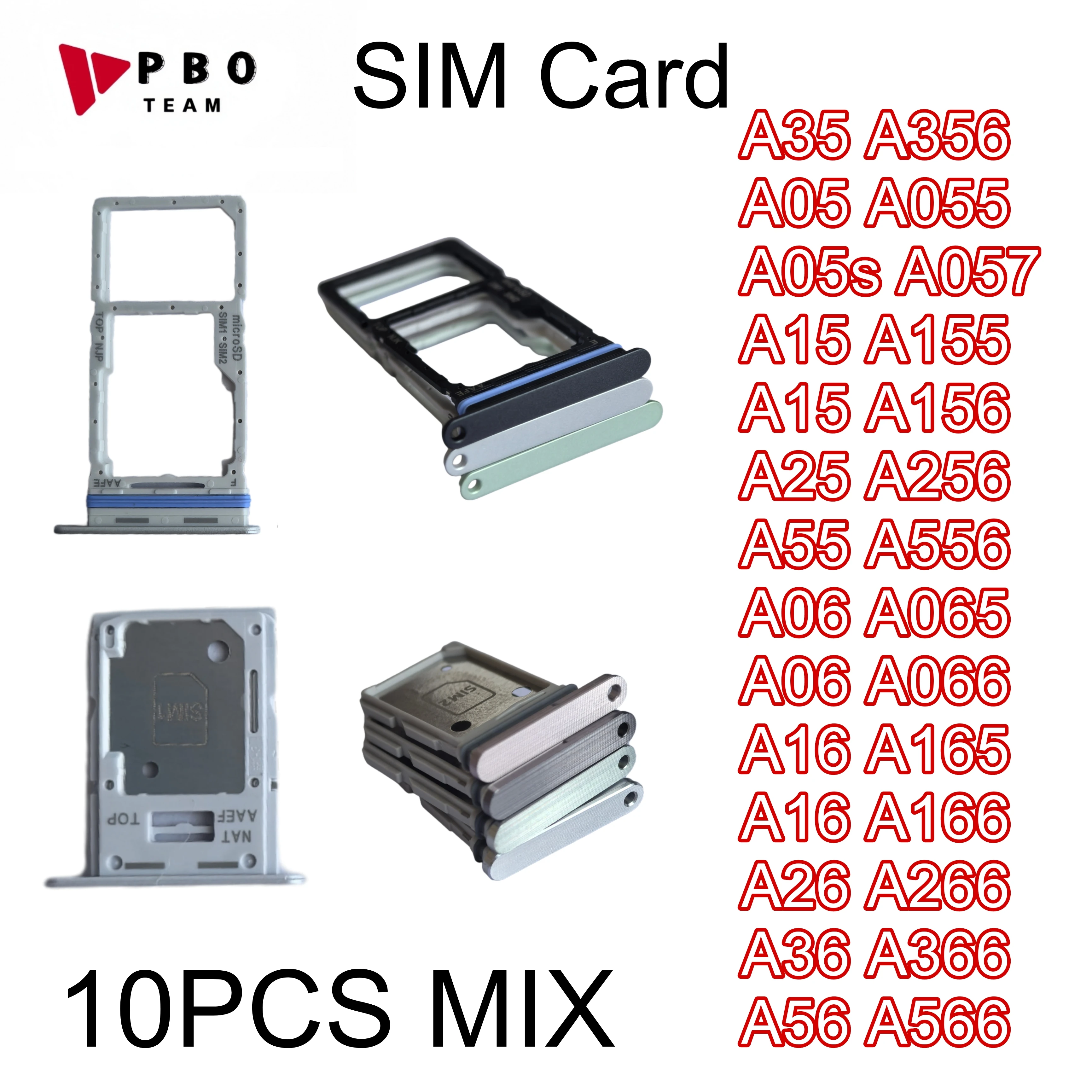 10-Pack Universal SIM Tray Slot Holder Replacement