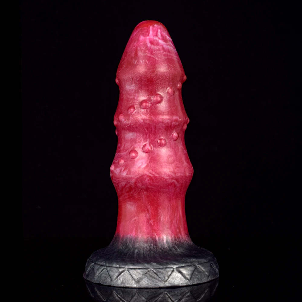 

LICKER Beef Color Soft Silicone Anal Plug Prostate Massage G-Spot Pleasure With Sucker Dildo Erotic Masturbation Supplies