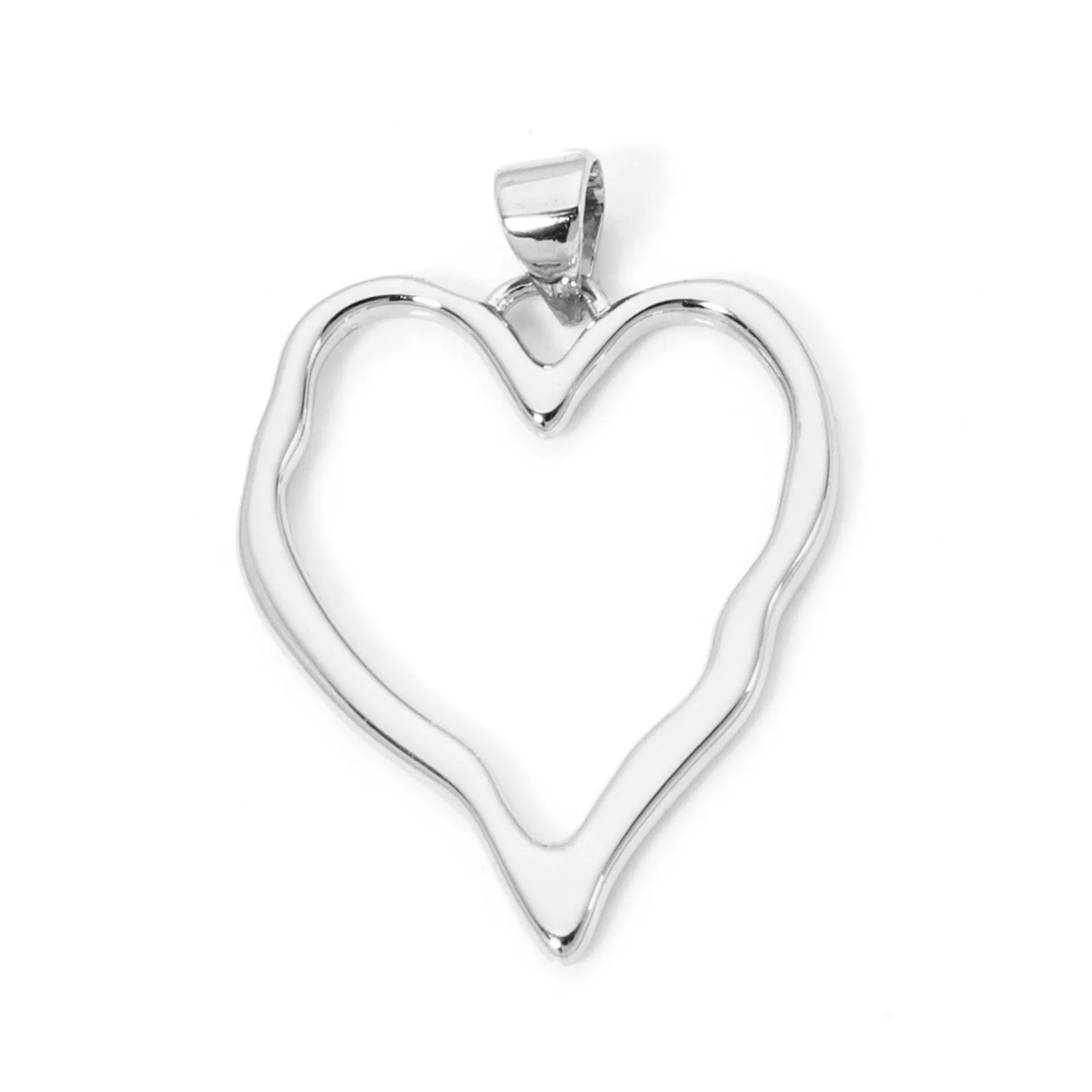2 stücke Einfache Messing Charms Mehrfarbige Geometrische Unregelmäßige Oval Herz Runde Hohl Anhänger DIY Halskette Ohrringe Schmuck Erkenntnisse – Detail 1
