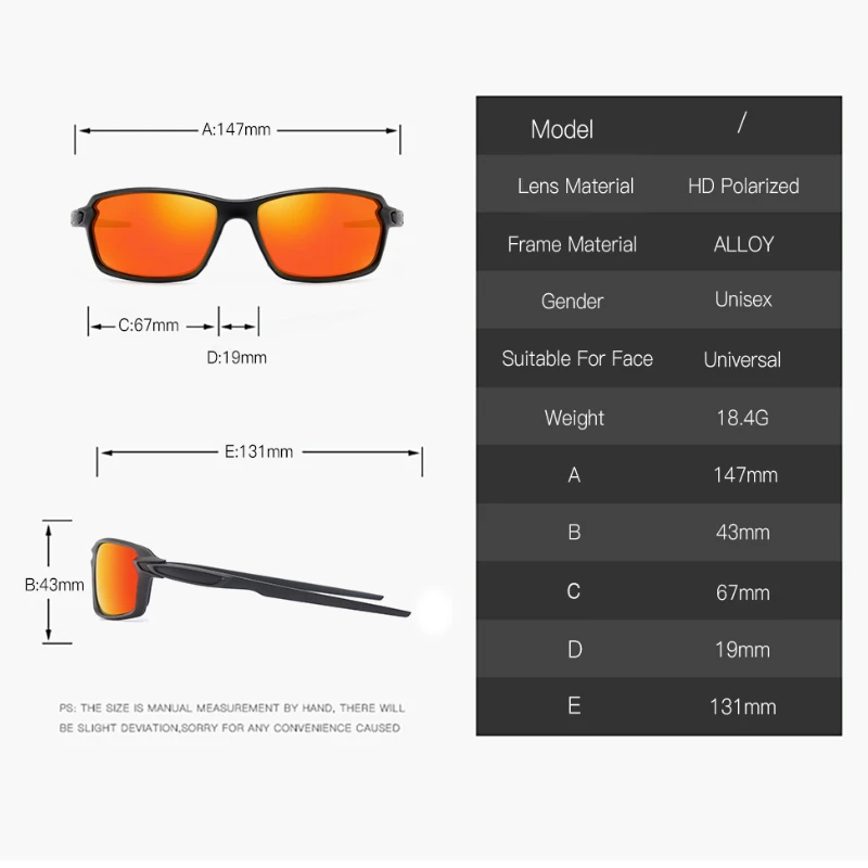 Polarized Sunglasses Sports UV400 Men Women Driving Fishing