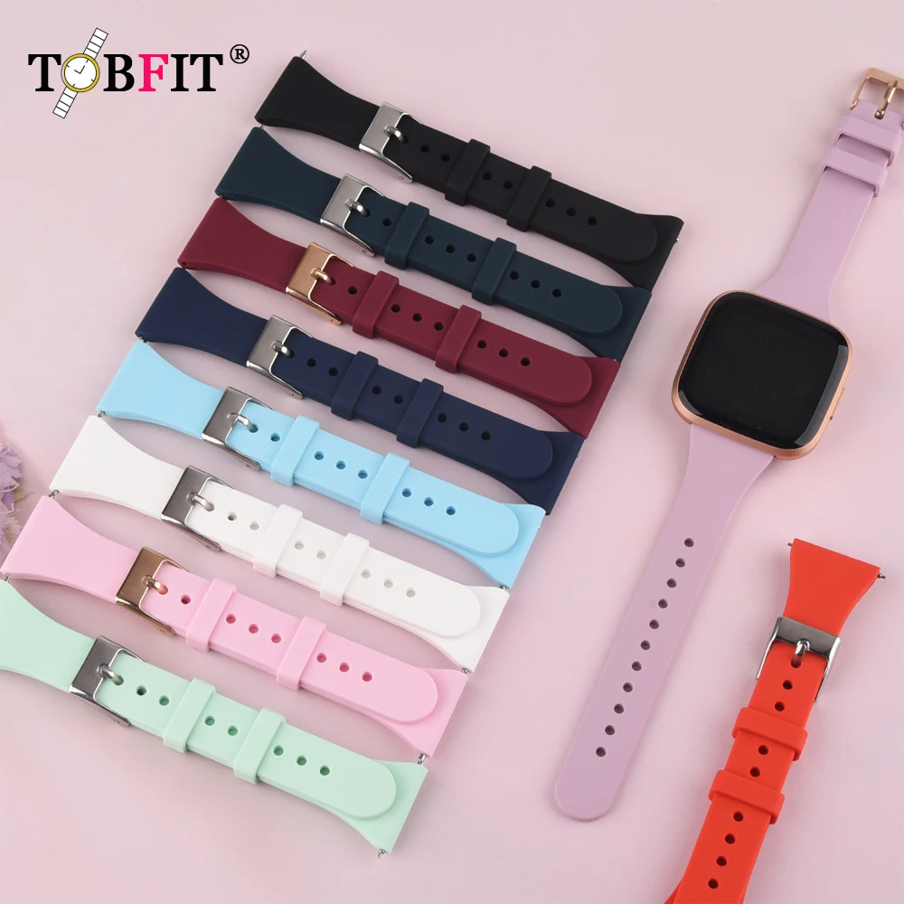 

Slim Silicone Strap For Fitbit Versa 1/Versa 2/Versa Lite Band Sport Bracelet Watchband Wristband For Fitbit Versa SE Strap