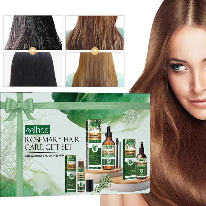 Rosemary Hair Care Gift Box Moisturizes Scalp Nourishes Prevents Dense Hair Strongens Care Repair Dry and Frizzy Hairs