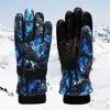 7~13Years Children Ski Gloves Non-slip Windproof Waterproof Long-sleeved Mitten Thicken Warm Mountaineering 2