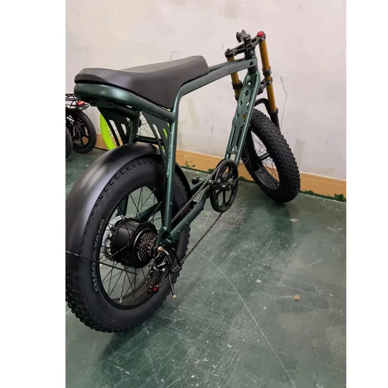 RoadAcc Electric Motorcycle Bicycle 48V 500W 1000W 13AH Aluminum Alloy Dual Crown Suspension Fork Electric Fat Tire Bike