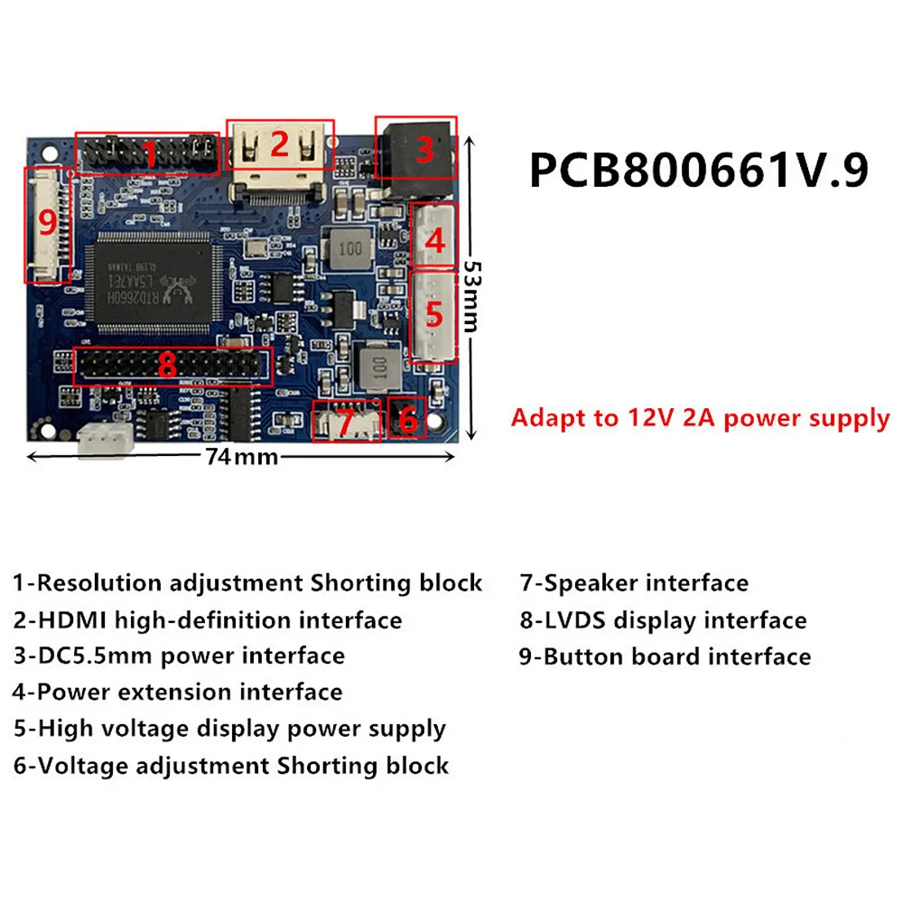 Highly Compatible Universal TFT TN IPS LCD Screen Display HDMI-compatible VGA AV Driver Control Board 30Pin/40Pin LVDS EDP TTL computer monitor touch screen display epaper display screen