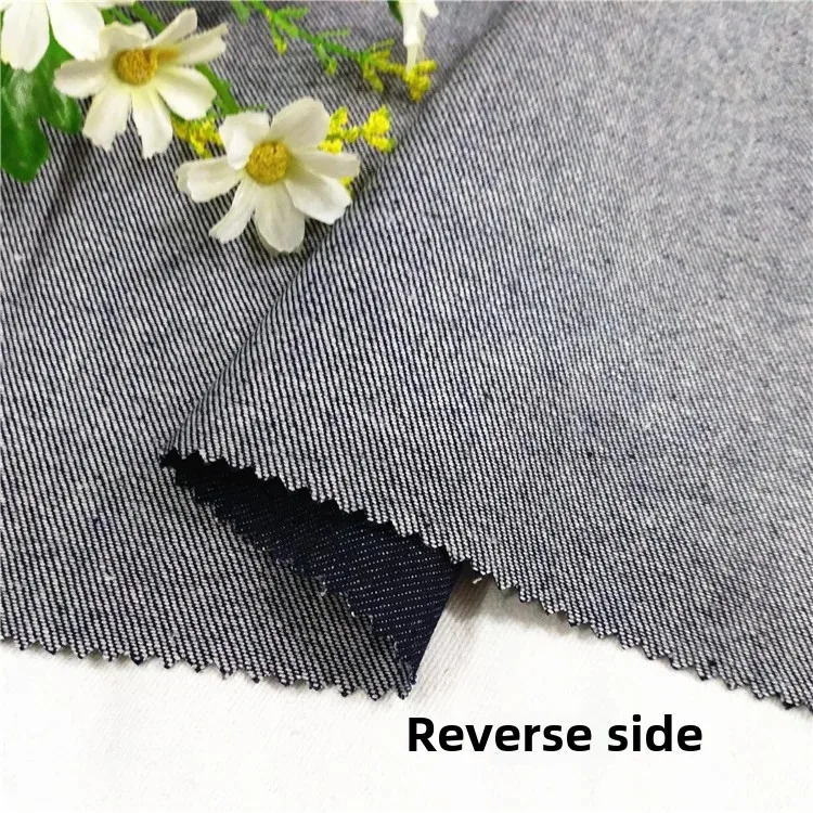 Large Quantity Plain Weave No Stretch Right Slant 10*7 Pure Cotton Denim Fabric for Jacket And Bag Outerwear Apparel Material