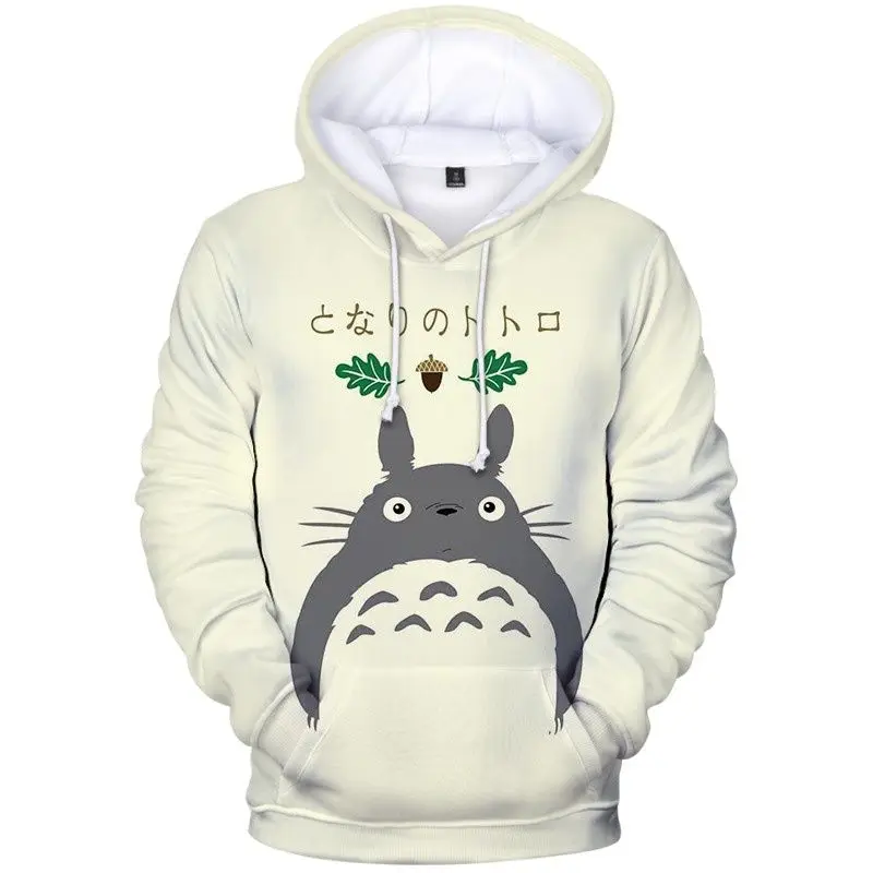 

Men's Hot Sales Fashion Hoodies 3D Anime Totoro Printing Pullover Autumn Leisure Men Trendy Streetwear High Quality Sweatshirts