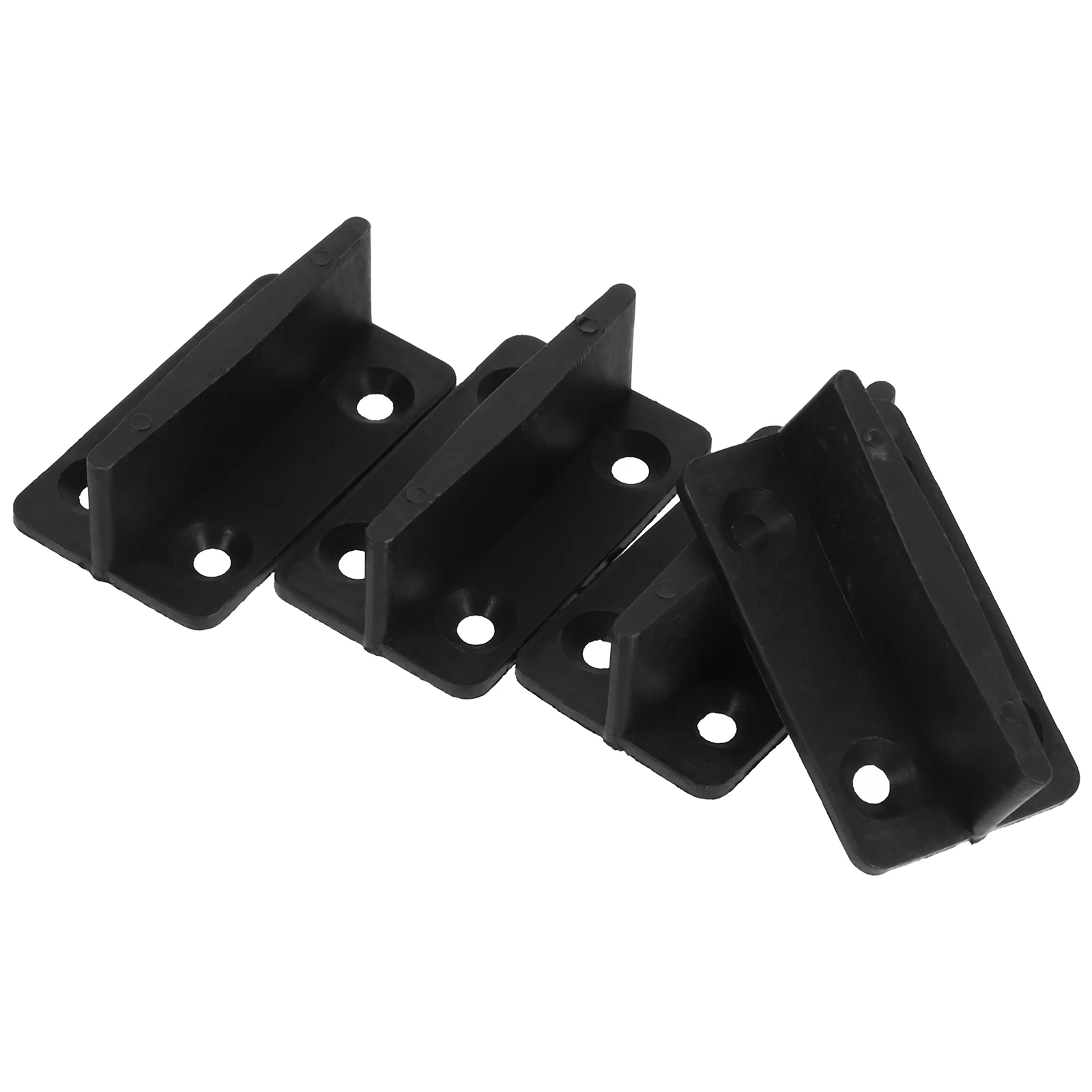 Sliding Door Floor Guide 4 PCS Limiter Pulley Positioner Stainless Steel Sliding Barn Door Bottom Floor Guide