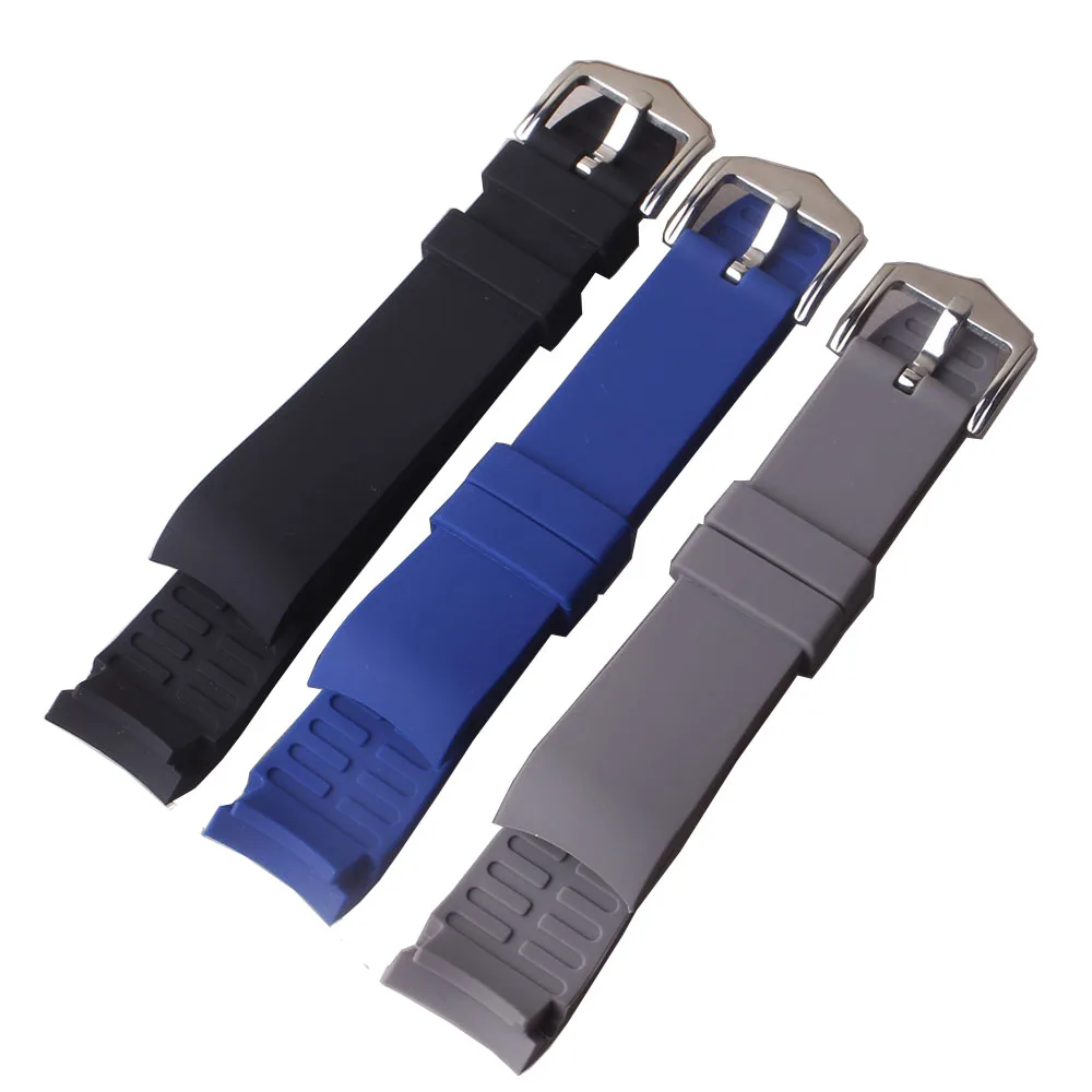 

For Omega Tissot MIDO IWC Watchband 18mm 19mm 20mm 22mm Silicone Rubber Watch Strap Men Waterproof Rubber Wrist Band Accessories