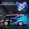 Simulation MPV Drift High Speed 4WD Remote Control Truck 2.4G Angel Eye Headlight Off Road Racing Dual Wheel Mode RC Car Truck 2