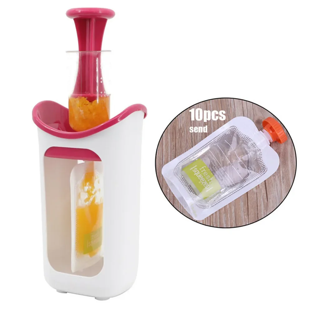 

Baby Food Maker Squeeze Food Station Organic Food For Newborn Fresh Fruit Container Storage Baby Feeding Maker