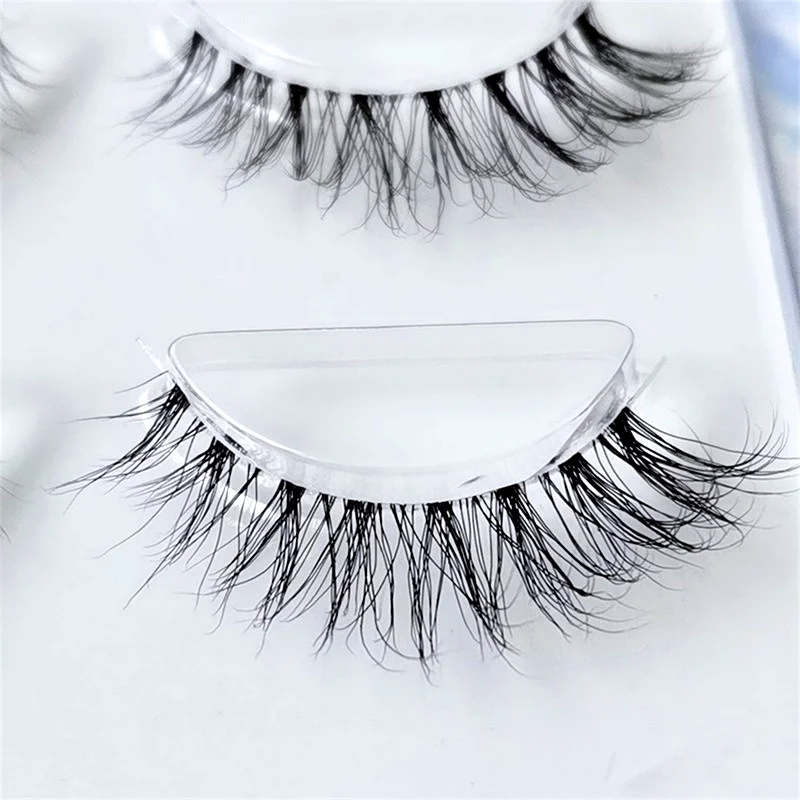 Fake eyelashes Mink Eyelashes 3pair lashes invisible band mink lashes reusable false eyelashes Makeup in Bulk false eyelashes