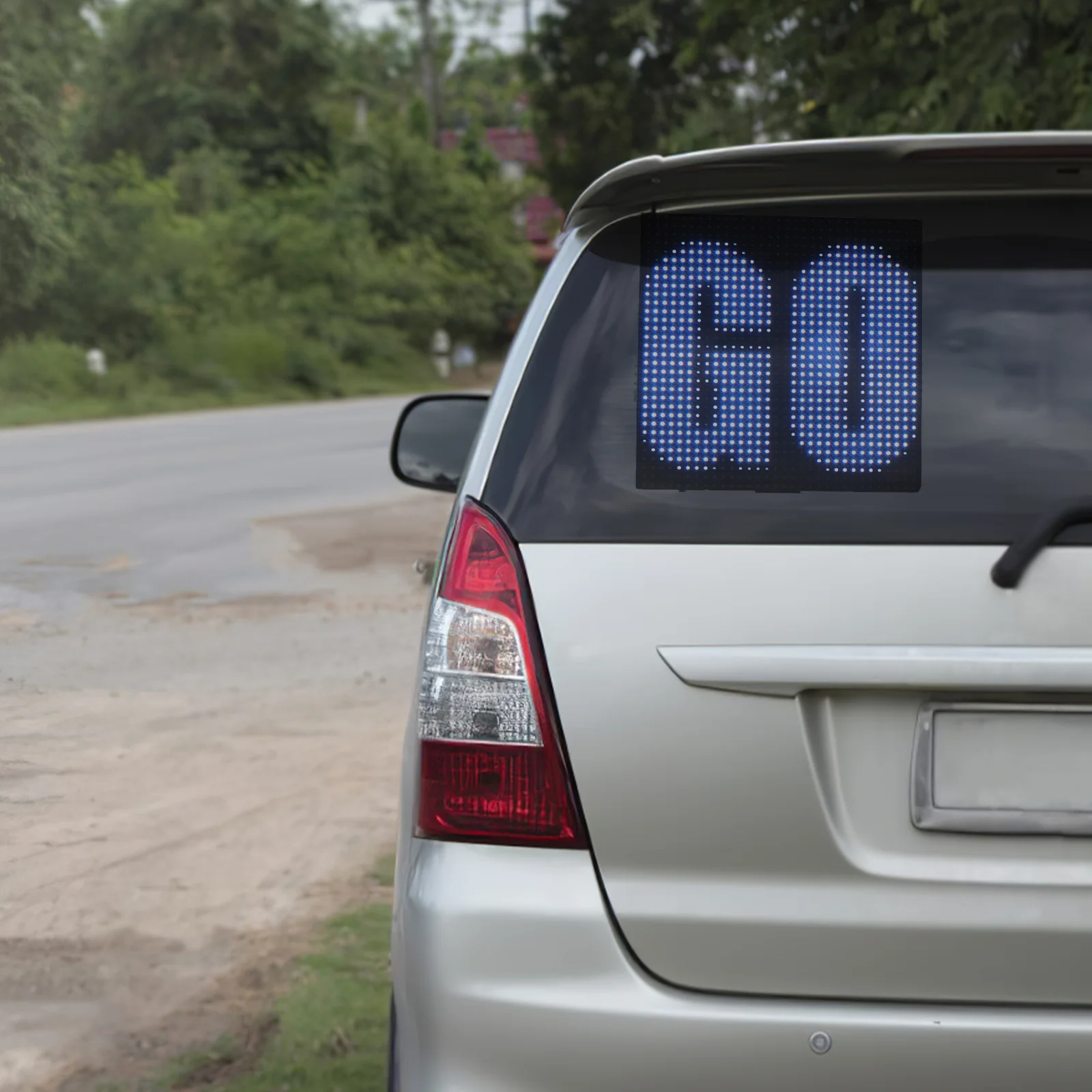 

Practical LED Screen Panel Car Display Accessory Intelligent Window Pixel Expression