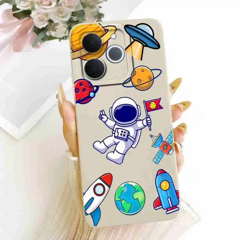 Cat Painted Soft Silicone Phone Case - Stylish Protective Back Cover Shell
